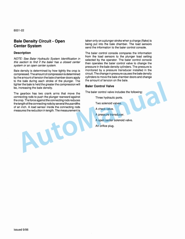 Massey Ferguson MF 190LB Baler And Accumulator Workshop Service Manual 1856996M1-5
