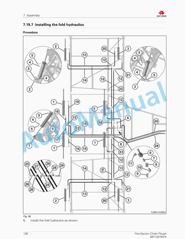 Massey Ferguson MF 2000 Series Chisel Plough Operators Manual 9971457MFA-5