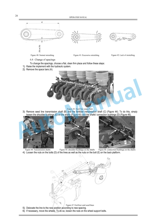 Massey Ferguson MF 206 L Planter Seeder Spreader Pantographic Drag Operator Manual-3