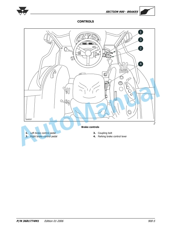 Massey Ferguson MF 2430, MF 2435, MF 2440 Workshop Manual 3681774M1-3