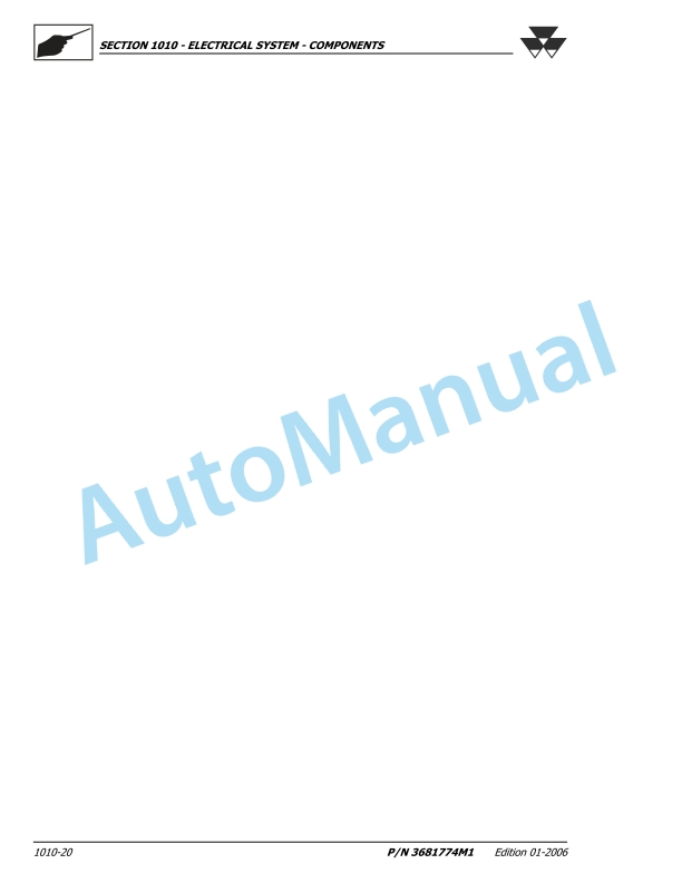 Massey Ferguson MF 2430, MF 2435, MF 2440 Workshop Manual 3681774M1-4