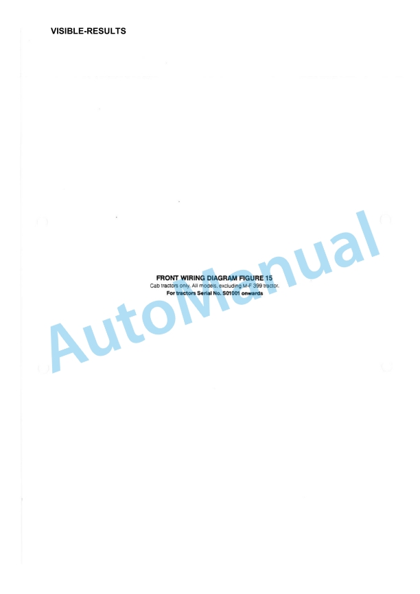 Massey Ferguson MF 300 Series Tractors Workshop Service Manual 1449244M5 4 Massey Ferguson MF 300 Series Tractors Workshop Service Manual 1449244M5 - Image 4