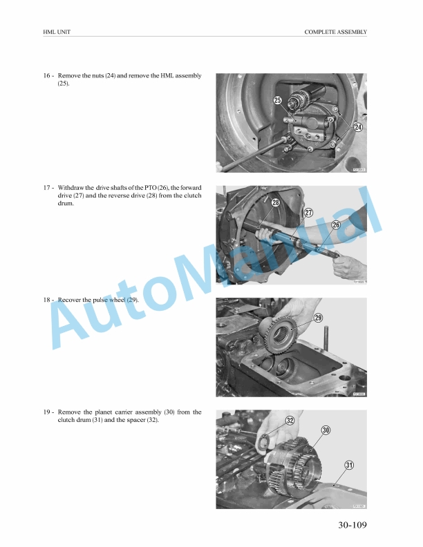 Massey Ferguson MF 3400 S With Power Shuttle Workshop Manual 1857670M1-2