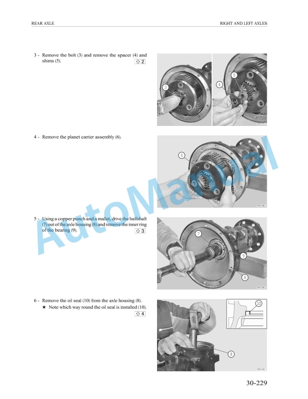 Massey Ferguson MF 3400 S With Power Shuttle Workshop Manual 1857670M1-3