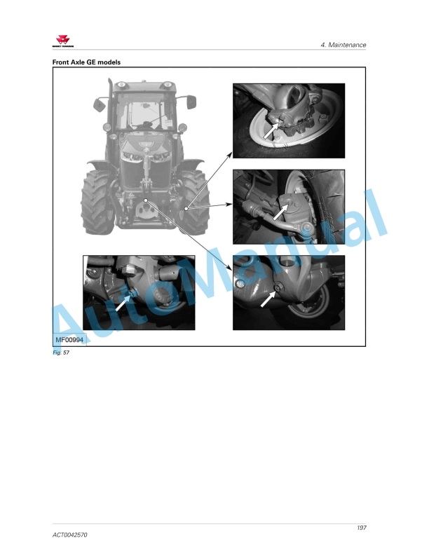 Massey Ferguson MF 3700 Series Tractors Operators Manual ACT0042570-5