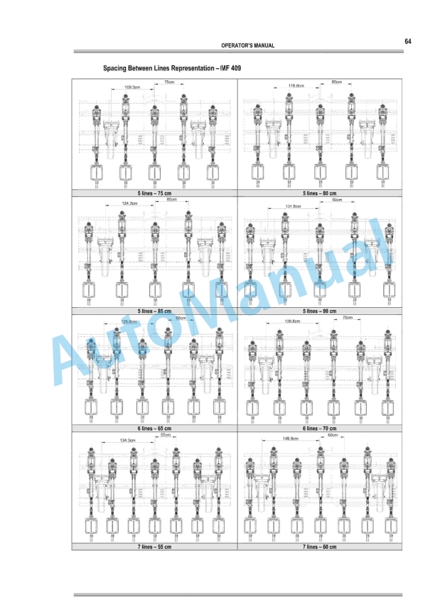 Massey Ferguson MF 400 Series Versions M Planter Spreader Operator Manual 96980080M-5