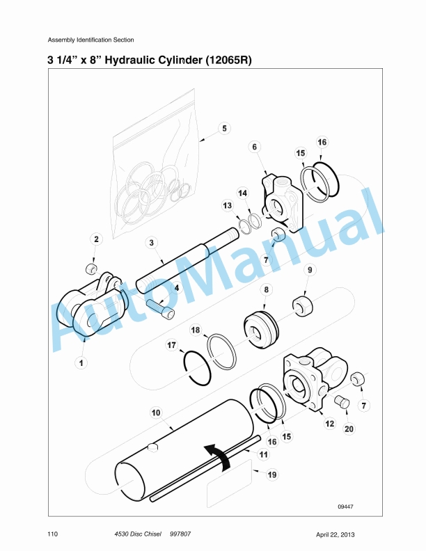 Massey Ferguson MF 4000 Disc Chisel Operators Manual 997807-3