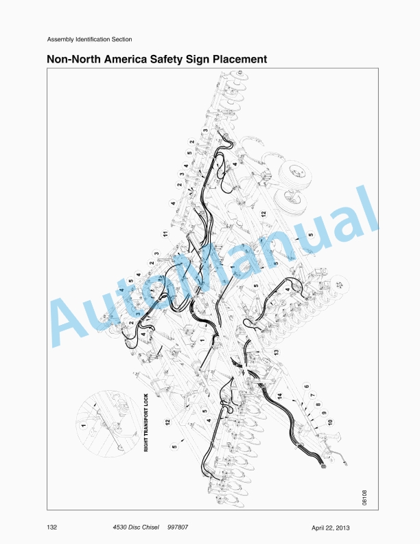 Massey Ferguson MF 4000 Disc Chisel Operators Manual 997807-5