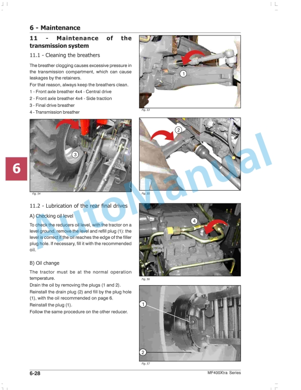 Massey Ferguson MF 400Xtra Operation Manual 6280530M2-4