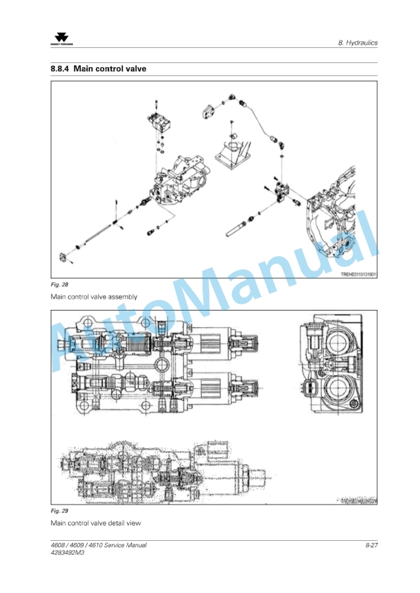 Massey Ferguson MF 4600 Series Tractor Service Manual 4283492M3-3