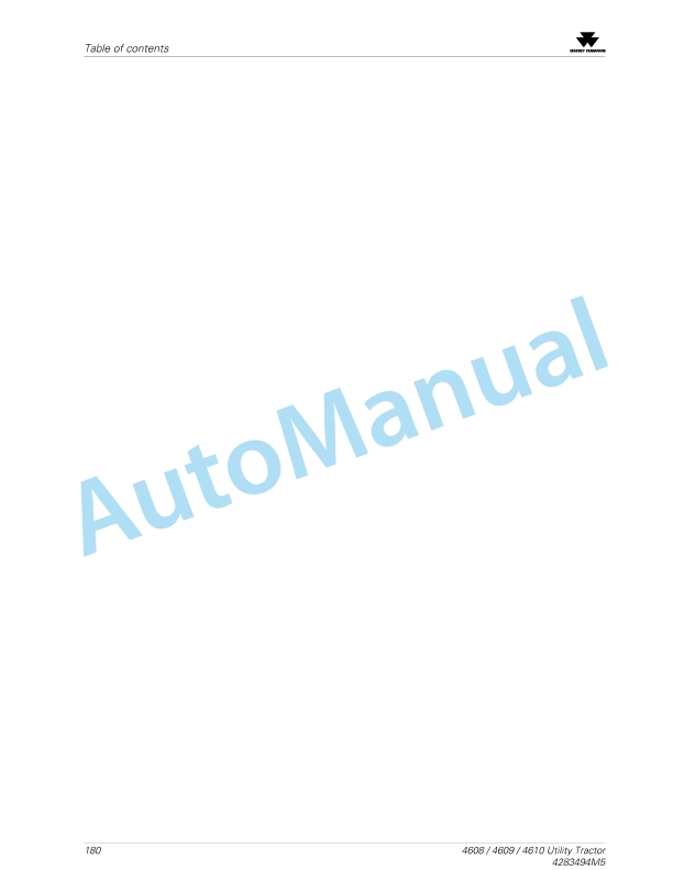 Massey Ferguson MF 4600M Series Tractors Operators Manual 4283494M5-5