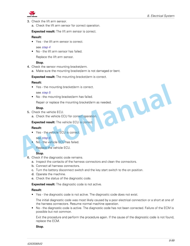 Massey Ferguson MF 4600M Series Tractors Service Manual 4283598M2-3