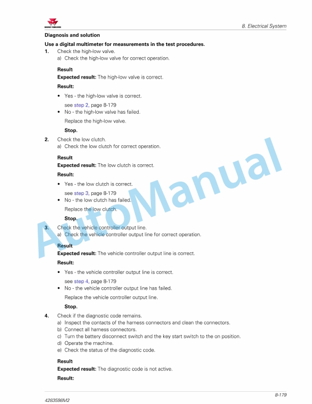 Massey Ferguson MF 4600M Series Tractors Service Manual 4283598M2-5