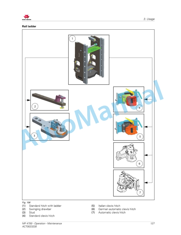Massey Ferguson MF 4700 Series Tractors Operators Manual ACT0023230-2