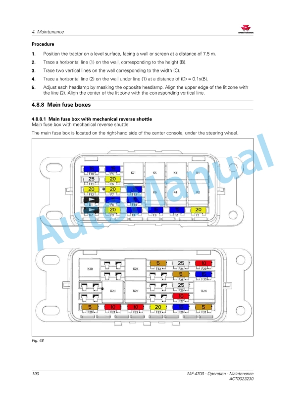 Massey Ferguson MF 4700 Series Tractors Operators Manual ACT0023230-4