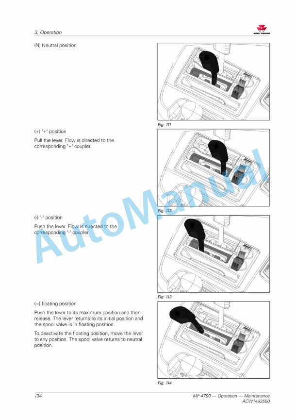 Massey Ferguson MF 4700 Series Tractors Operators Manual ACW1493550-2