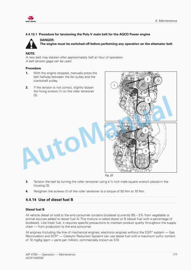 Massey Ferguson MF 4700 Series Tractors Operators Manual ACW1493550-3