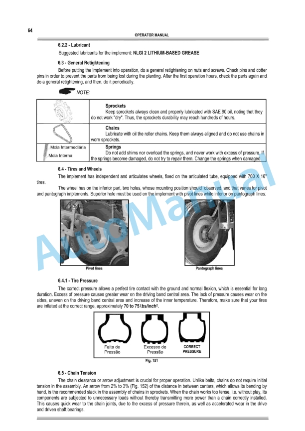 Massey Ferguson MF 500 Series Versions L-M-S-V Planter Spreader Operator Manual 7044901M1-2