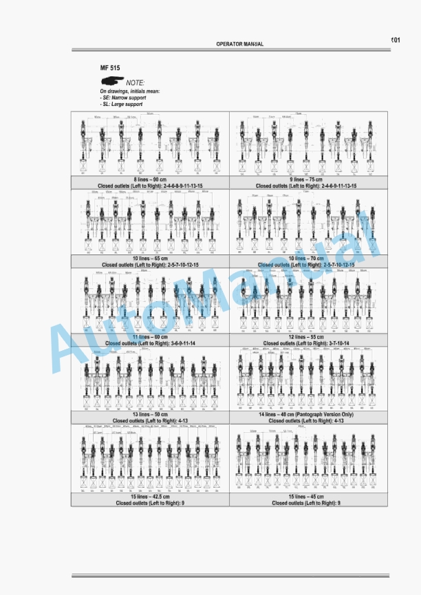 Massey Ferguson MF 500 Series Versions L-M-S-V Planter Spreader Operator Manual 7044901M1-5
