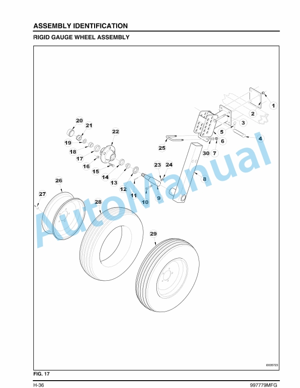 Massey Ferguson MF 5000 Series Field Cultivator Operators Manual 997779MFG-3