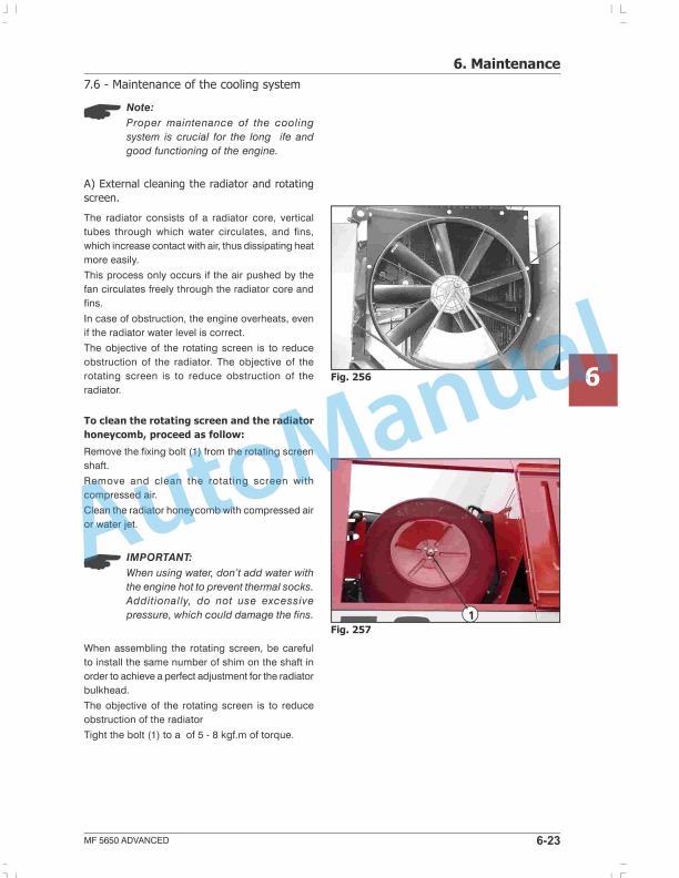 Massey Ferguson MF 5650 Combine Operator Manual 6300124M1-3