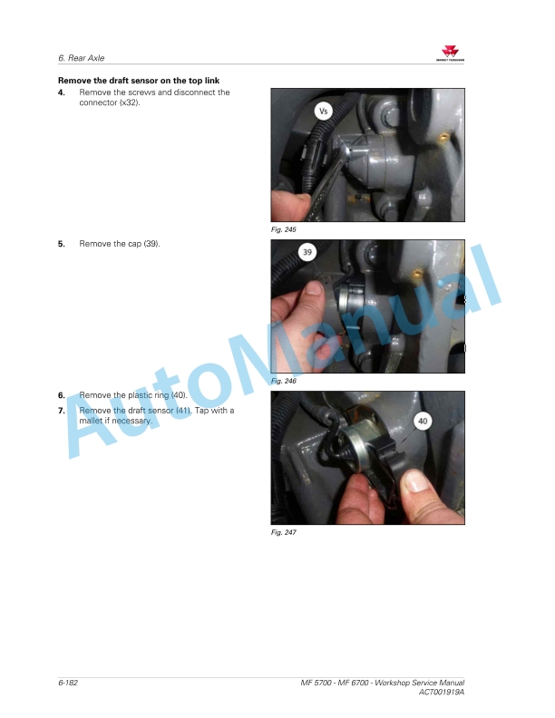 Massey Ferguson MF 5700 - MF 6700 Workshop Service Manual ACT001919A-3