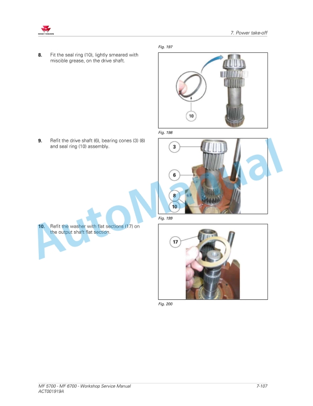 Massey Ferguson MF 5700 - MF 6700 Workshop Service Manual ACT001919A-4