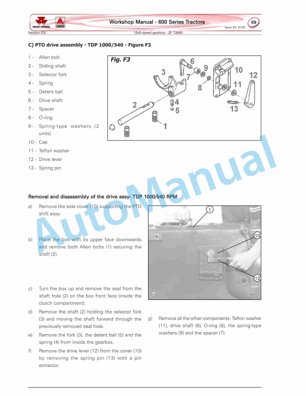 Massey Ferguson MF 600 Tractors Workshop Service Manual 2 Massey Ferguson MF 600 Tractors Workshop Service Manual - Image 2
