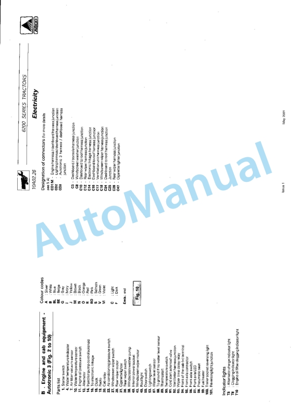 Massey Ferguson MF 6200 Series Tractors Workshop Service Manual-4