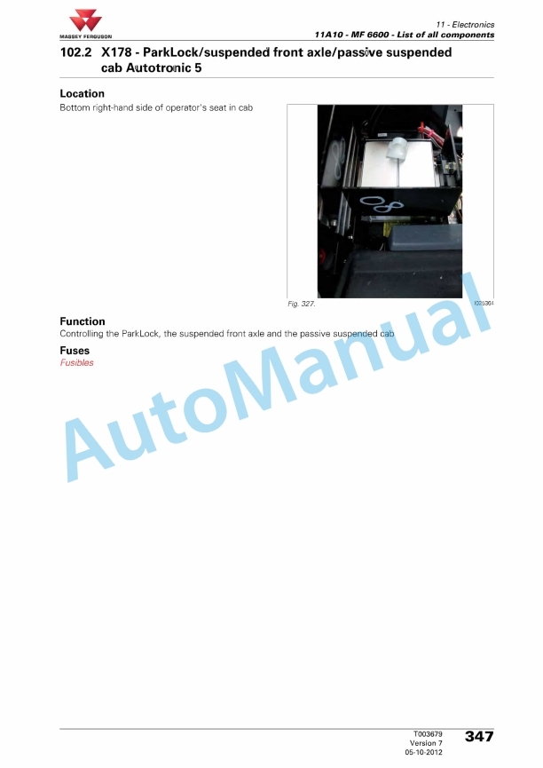 Massey Ferguson MF 6600 Series Tractors Workshop Service Manual 7060326M1 4 Massey Ferguson MF 6600 Series Tractors Workshop Service Manual 7060326M1 - Image 4