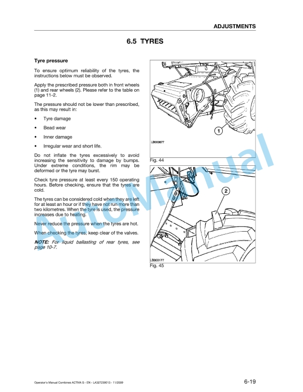 Massey Ferguson MF 7245 S, MF 7245 S AL, MF 7247 S, MF 7247 S AL Tractor Original Operators Manual LA327239013-3