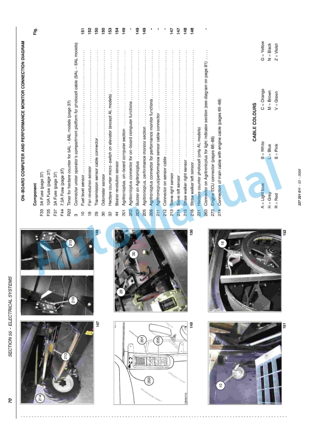 Massey Ferguson MF 7260 Beta, MF 7260 AL-4 Beta, MF 7270 Beta, MF 7270 AL-4 Beta Workshop Manual 327201010M-4