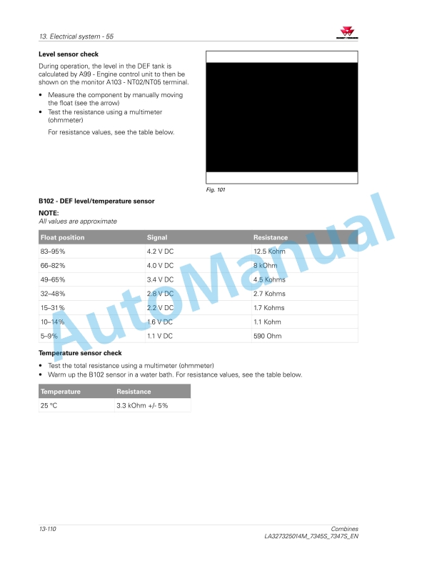 Massey Ferguson MF 7345 S - MF 7347 S Combines Workshop Service Manual LA327325014M 3 Massey Ferguson MF 7345 S - MF 7347 S Combines Workshop Service Manual LA327325014M - Image 3