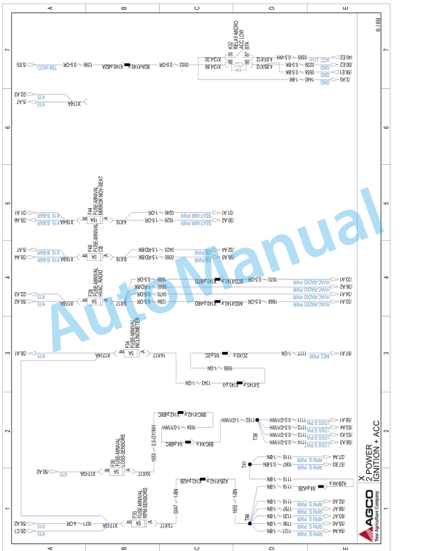 Massey Ferguson MF 7360 - MF 7370 Combines Series Workshop Service Manual LA327301013M 5 Massey Ferguson MF 7360 - MF 7370 Combines Series Workshop Service Manual LA327301013M - Image 5