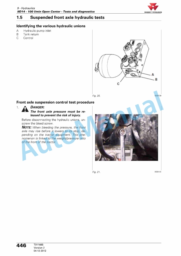 Massey Ferguson MF 7600 Series Tractors Workshop Service Manual 4273215M3 4 Massey Ferguson MF 7600 Series Tractors Workshop Service Manual 4273215M3 - Image 4