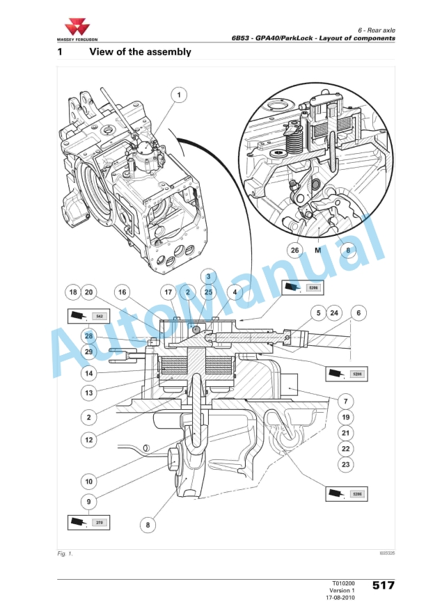 Massey Ferguson MF 7600 Workshop Service Manual 4373215M2-2