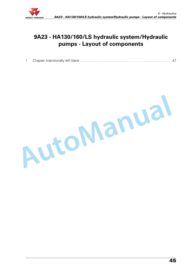 Massey Ferguson MF 7600 Workshop Service Manual 4373215M2-4