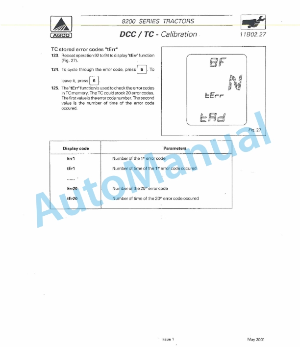Massey Ferguson MF 8200, MF 8200 Xtra Series Tractors Workshop Service Manual 5 Massey Ferguson MF 8200, MF 8200 Xtra Series Tractors Workshop Service Manual - Image 5