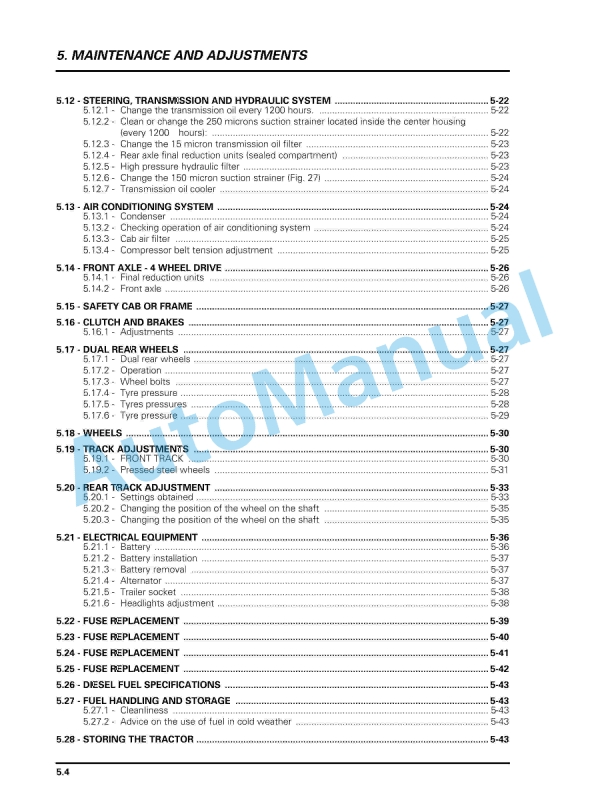 Massey Ferguson MF 8200 Tractor Operator Instruction Book-2