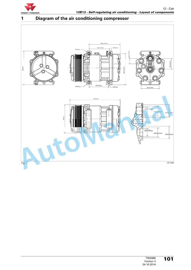 Massey Ferguson MF 8600, MF 8600 T4i Series Tractors Workshop Service Manual 4346266M4 3 Massey Ferguson MF 8600, MF 8600 T4i Series Tractors Workshop Service Manual 4346266M4 - Image 3