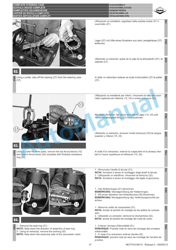 Massey Ferguson MF 8600, MF 8600 T4i Series Tractors Workshop Service Manual 4346266M4 4 Massey Ferguson MF 8600, MF 8600 T4i Series Tractors Workshop Service Manual 4346266M4 - Image 4