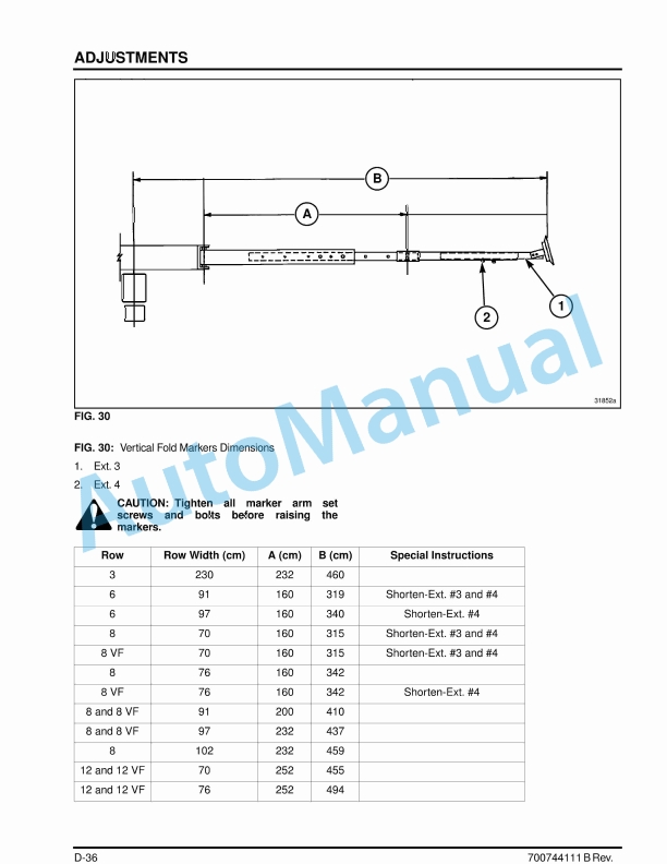 Massey Ferguson MF 9100 Series Planter Operators Manual 700744111B-2