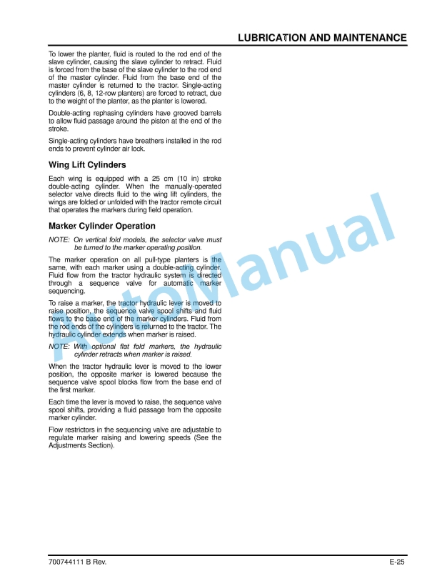 Massey Ferguson MF 9100 Series Planter Operators Manual 700744111B-4