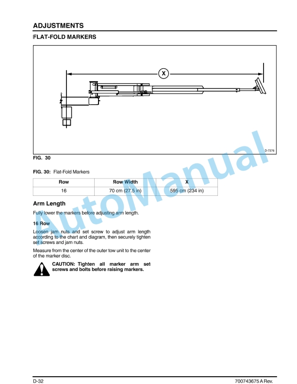 Massey Ferguson MF 9186 Planter Operators Manual 700743675A-2