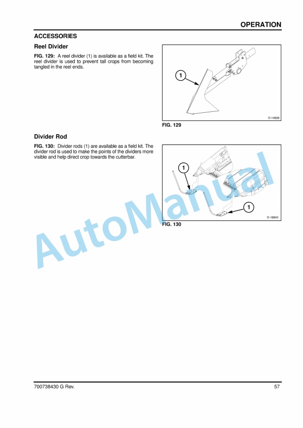 Massey Ferguson MF 9200 Series Draper Header Operators Manual 700738430G-2