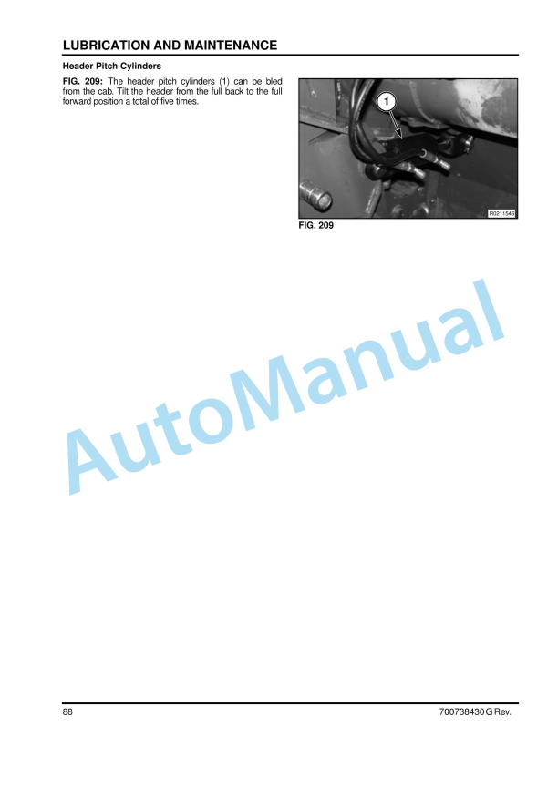 Massey Ferguson MF 9200 Series Draper Header Operators Manual 700738430G-4