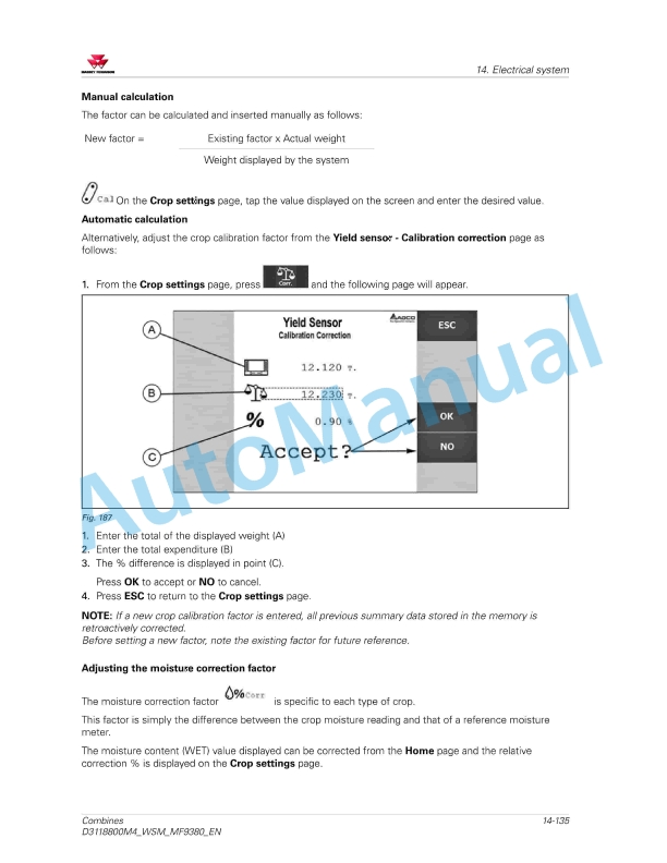 Massey Ferguson MF 9380 - MF 9380 AL Combines Workshop Service Manual D3118800M4 3 Massey Ferguson MF 9380 - MF 9380 AL Combines Workshop Service Manual D3118800M4 - Image 3