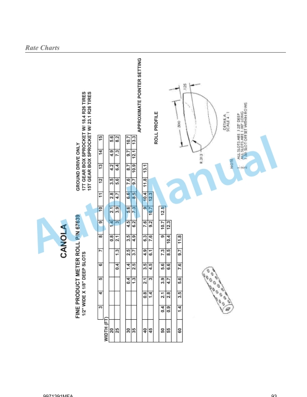 Massey Ferguson MF 9920, 9930 Air Cart Operators Manual 9971391MEA-4