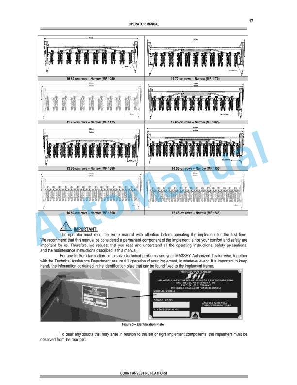 Massey Ferguson MF High - Low Corn Harvesting Platform Operator Manual-2