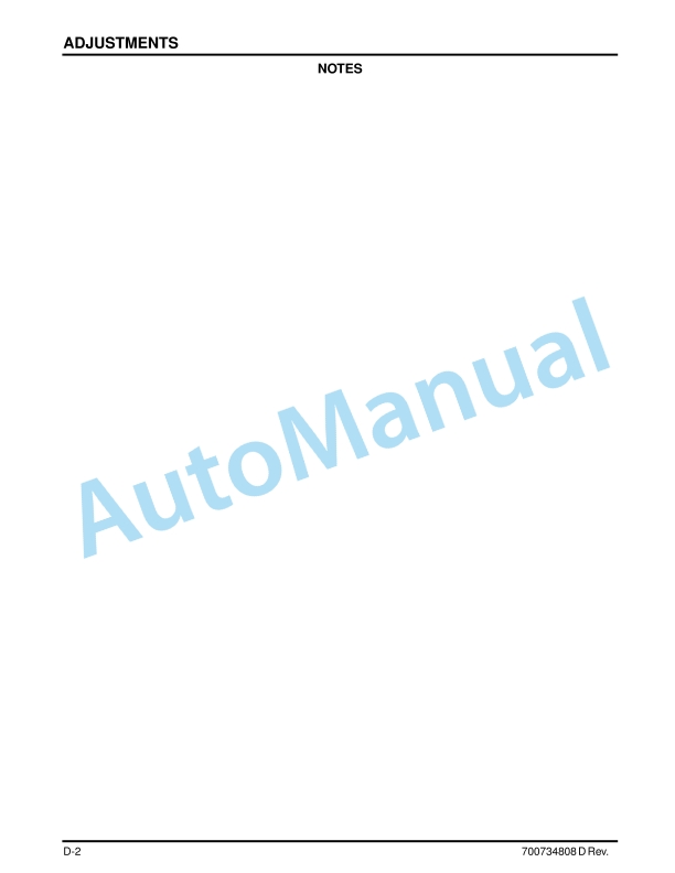 Massey Ferguson MF WR9700 Series Windrower Tractor Operators Manual 700734808D-2